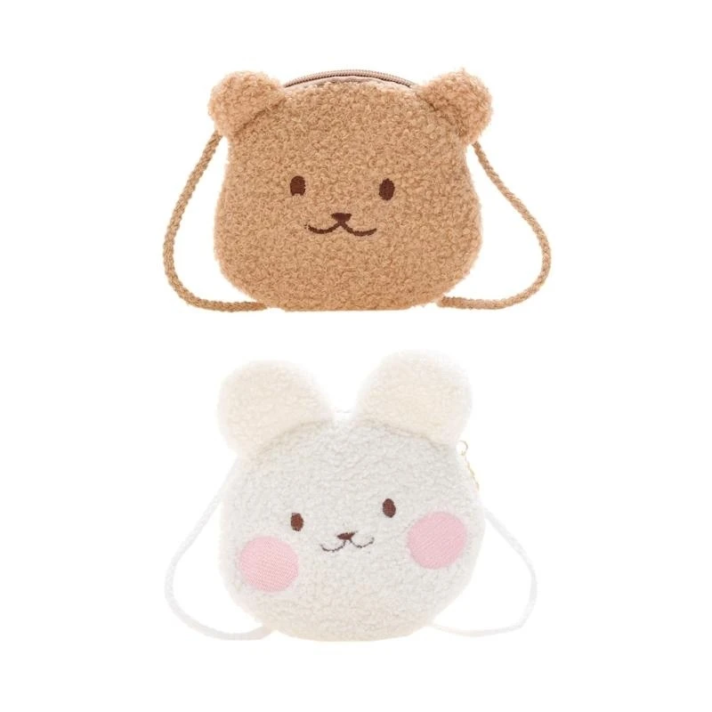 

A3PE Cartoon Plush Coin Purse Wallet Crossbody Shoulder Bag Cartoon Coin Gifts