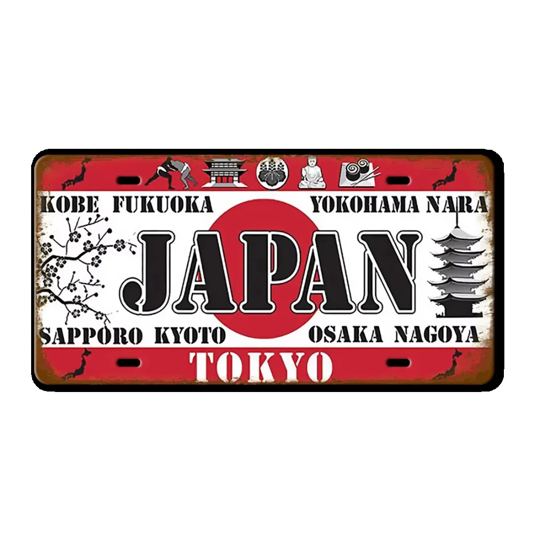 لوحة تين تسجيل فرنسا روسيا إسبانيا علامة معدنية ألمانيا الولايات المتحدة الأمريكية علم الدولة لوحة ترخيص لجدار المنزل مطعم الحرفية ديكور