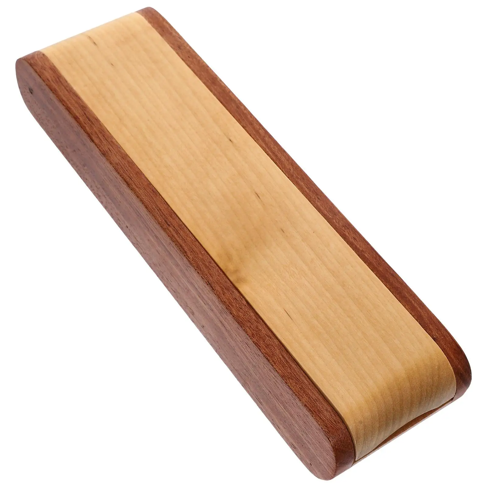 

Gift Pen Box Holder Retro Single Slot Lightweight Desk Organizer Case for Men Empty Wooden Pencil Storage Travel Small