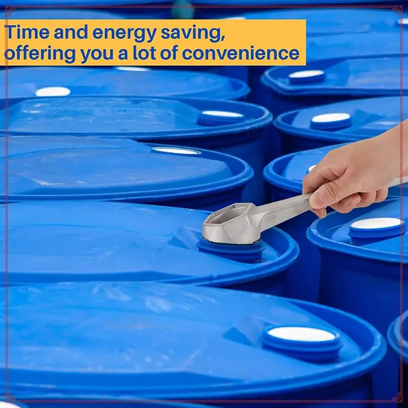 

Drum Wrench, Aluminum Drum Plug Bung Wrench Tool Opener Wrench For Bung Caps Opening 10 15 20 30 55 Gallon Drum