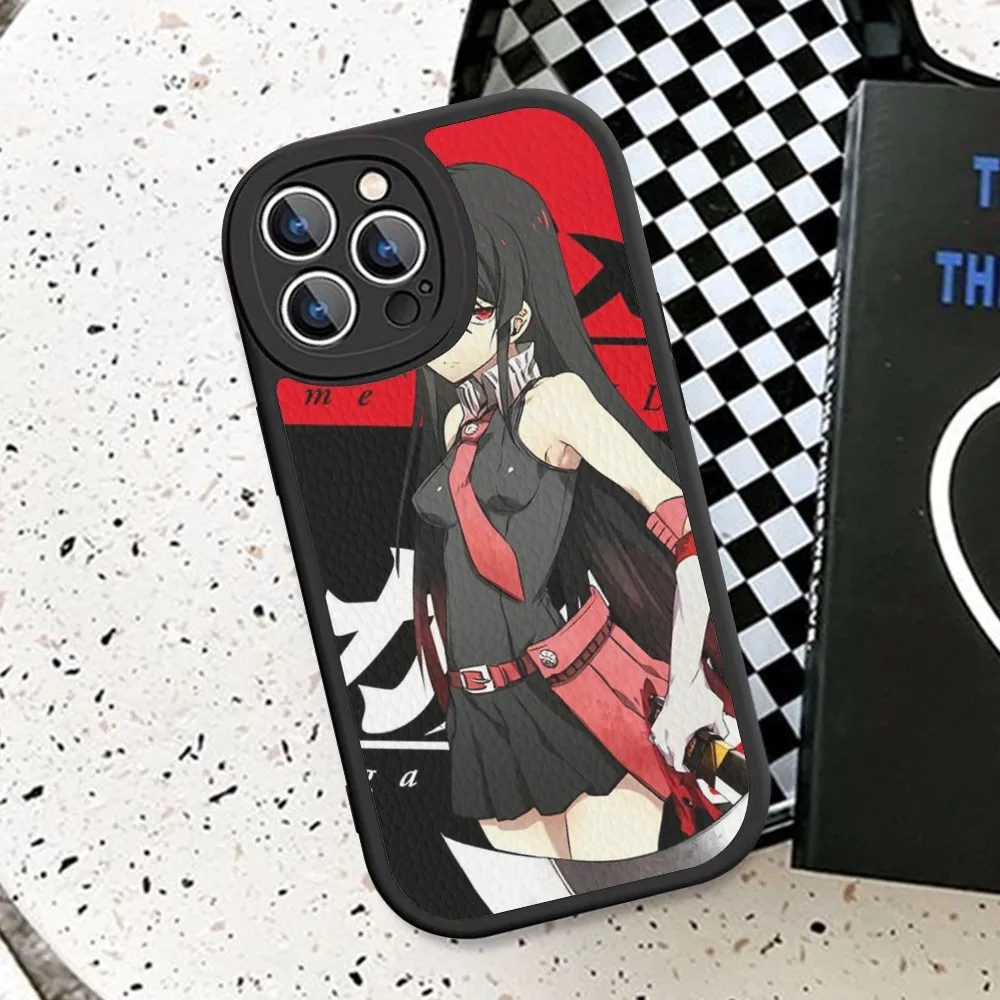 Anime Akame Ga Kill Phone Case Hard Leather For iPhone 14 13 12 Mini 11 14 Pro Max Xs X Xr 7 8 Plus Fundas