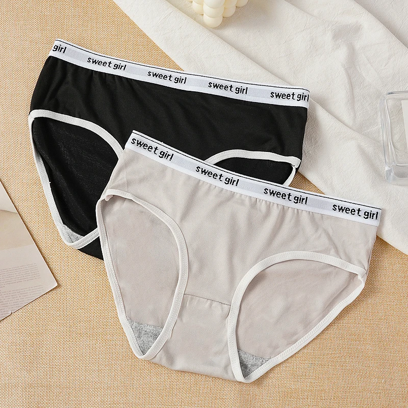 3PCS Women's Sports Style Panties Mid-Rise Seamless Briefs Comfortable Breathab… - Image 2