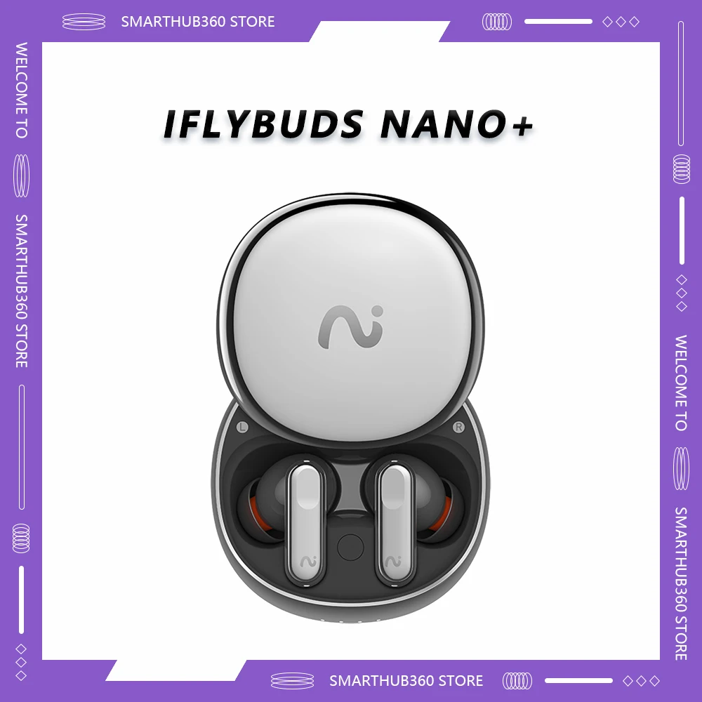 Iflybuds Nano Plus Headset Bluetooth Headphones Real-time Translation Great Noise Reduction Conference Recording Transcription