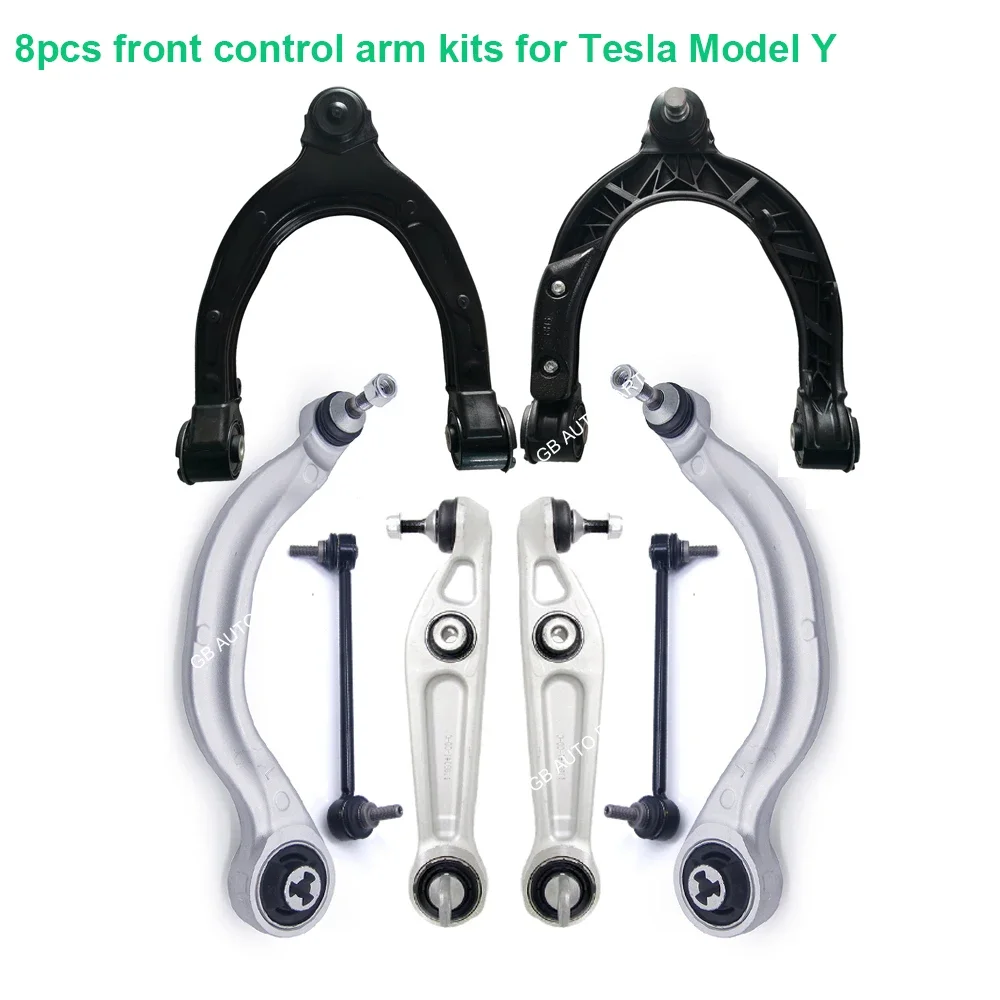 Sets Front Suspension steering Wishbone Control Arm for Tesla Model Y/3/S/X 1043965-00-A 1027351-00-C 1027322-00-D 1044321-00-G