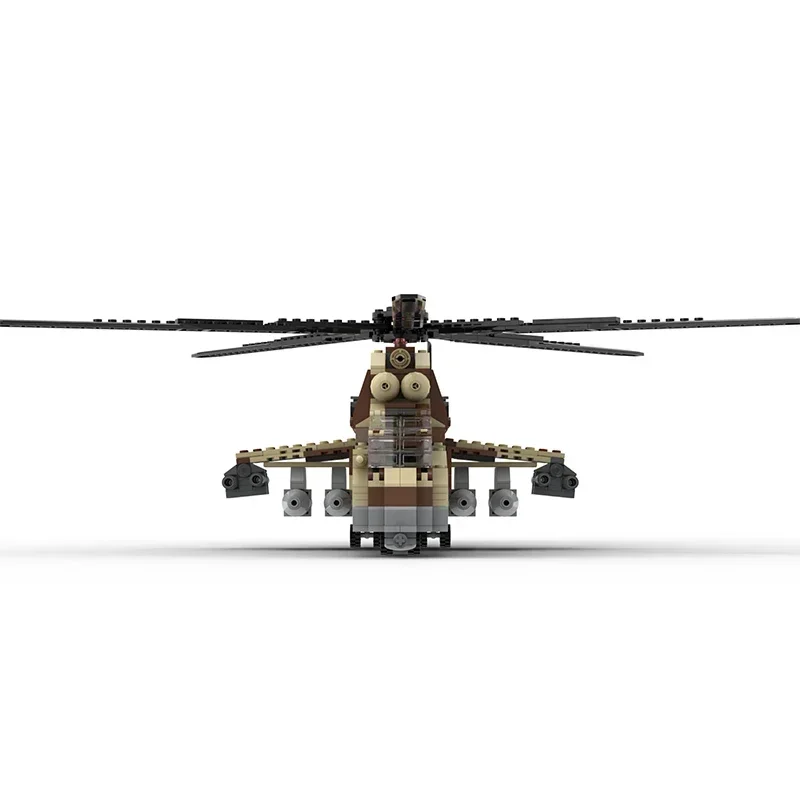 

Moc строительные кирпичи военный Mi-24, вертолет, модель оружия, технология, модульные блоки, игрушка для сбора, набор «сделай сам», сборка, подарки