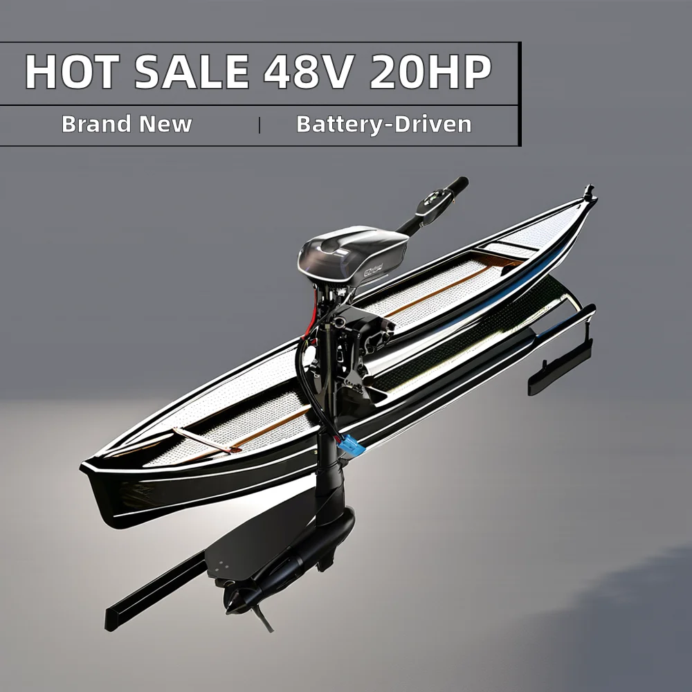 New EZoutboard eXtreme Electric Outboard Boat Engine with BLDC Motor and 90% Efficiency for Powerful Motorboats