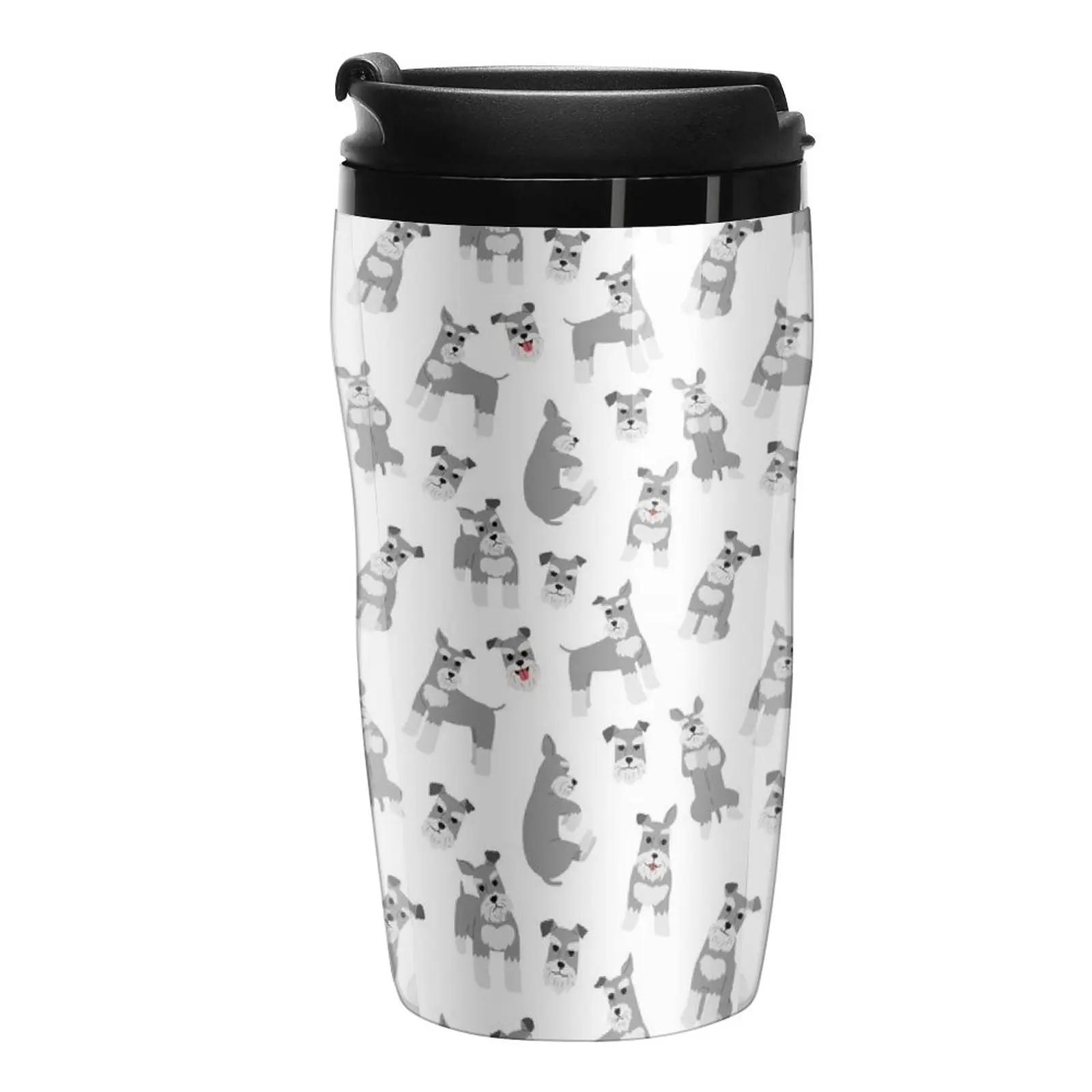 

New Miniature Schnauzer Dog Pattern Travel Coffee Mug Cofee Cup Espresso Shot Coffee Mugs Creative Elegant Coffee