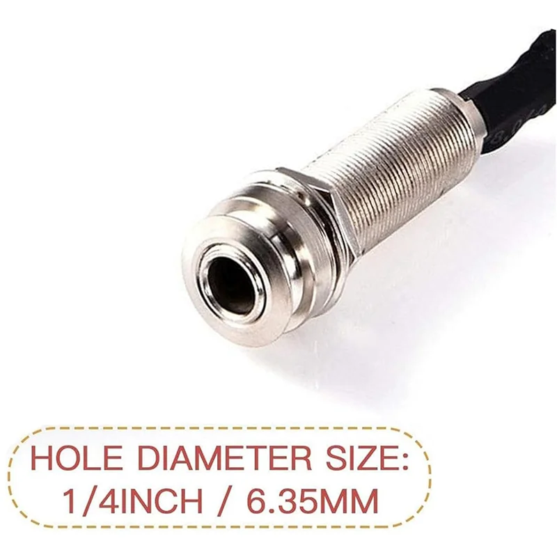 B48B-Acoustic Guitar Pickup 3 In 1 Piezo Transducer Self-Adhesive Microphone Contact 1/4 Inch Preamp