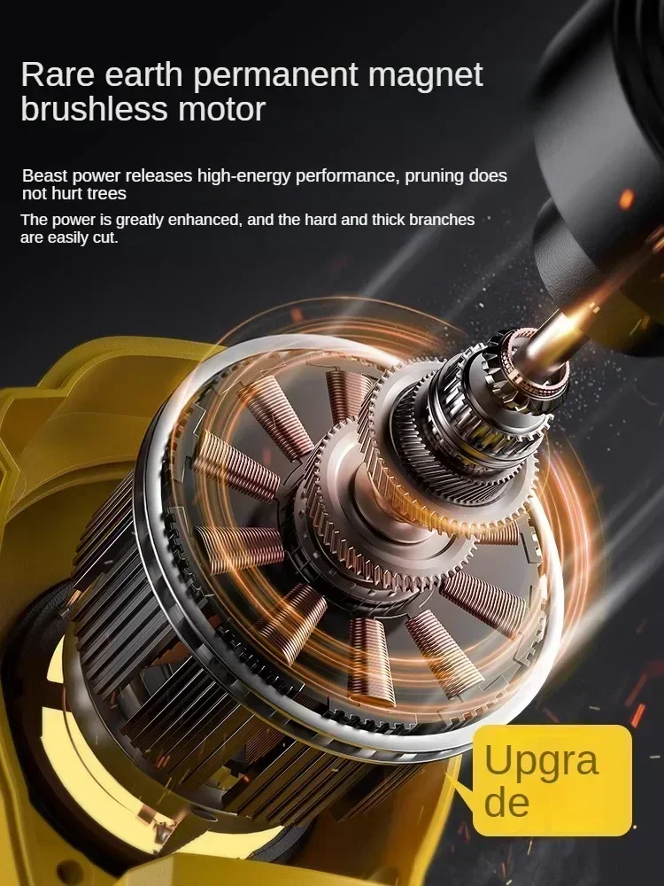 110V/220V Powerful Electric Scissors with Lithium Battery for Tree Pruning and Cutting, Garden Fruit Tree Trimming Shears D