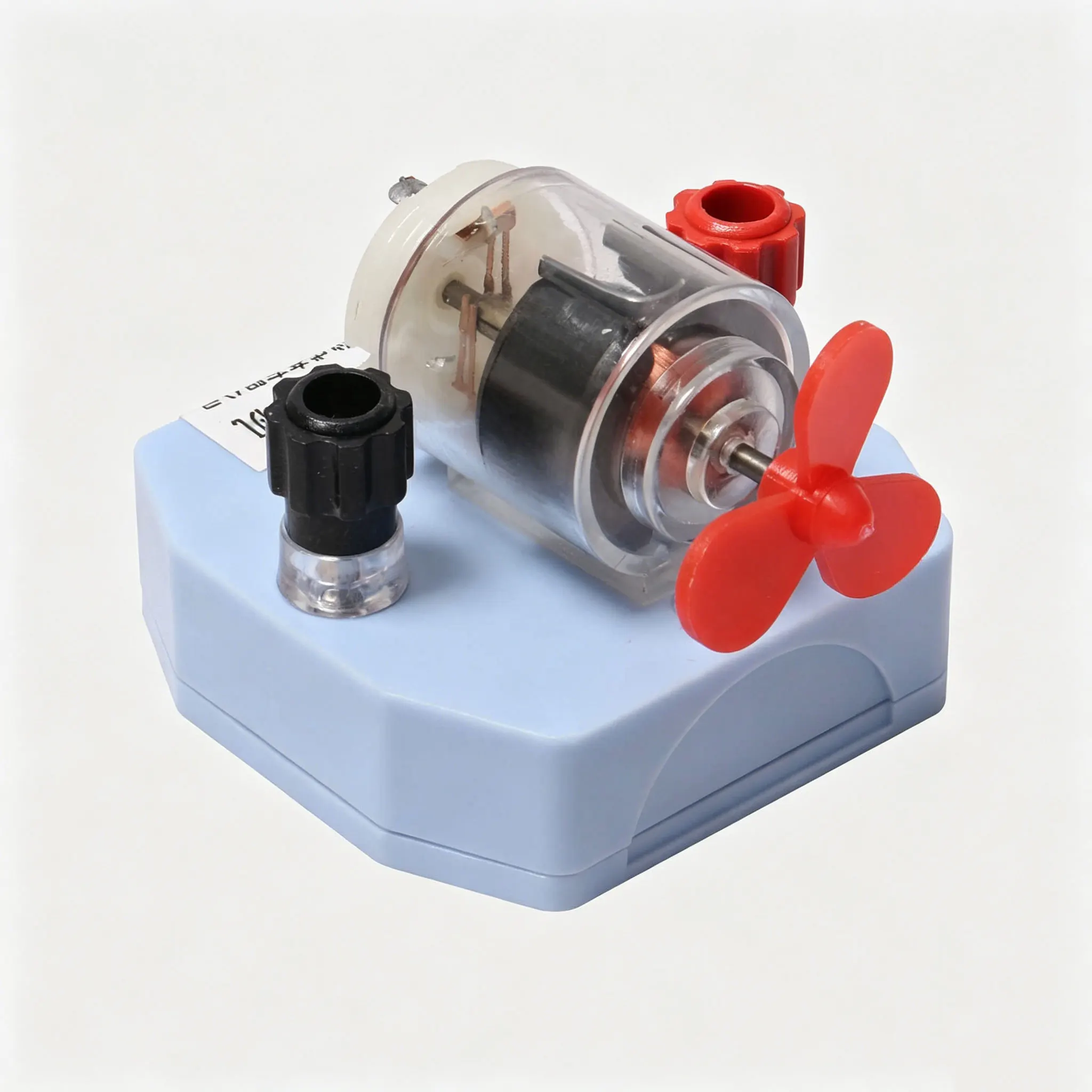 DIY Toy Electric Motor Transparent Plastic Shell Activated Science Experiment Teaching Equipment Creative Educational Toy Gift
