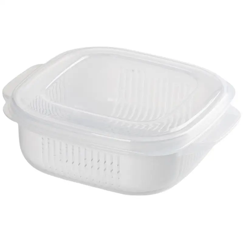 2/5Pcs Heated Microwave Rice Sub Packaging Fresh-keeping Box Vegetable Fruit Separate Kitchen Storage Container