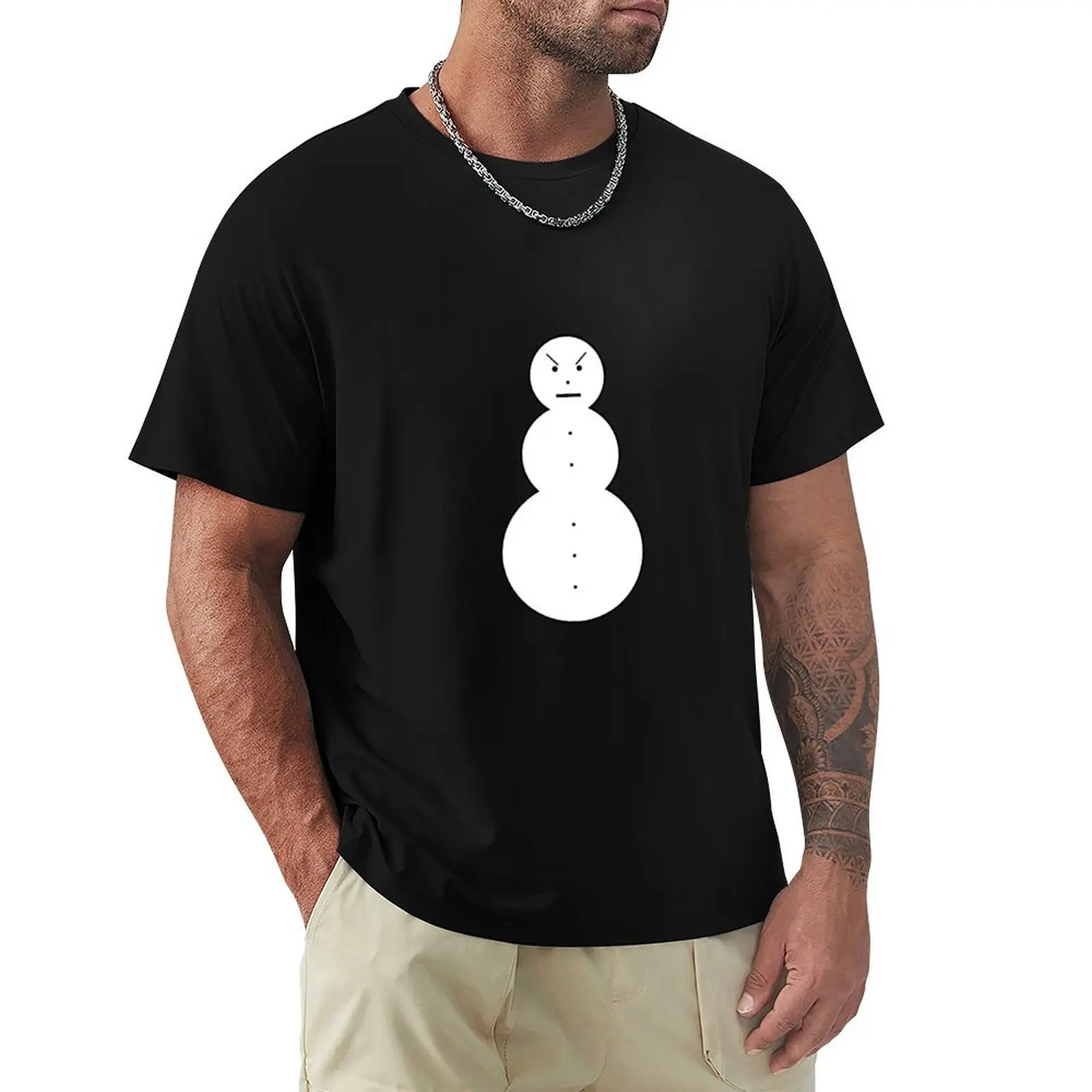 Angry snowman T-Shirt funny meme t-shirts new edition t shirts for men graphic