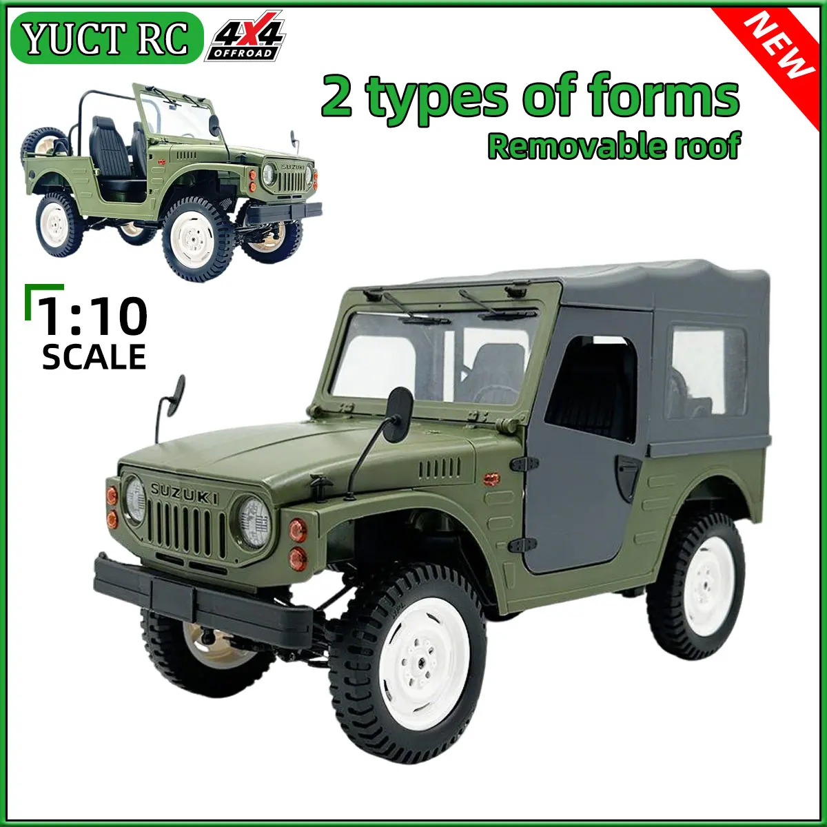 รถบังคับวิทยุ New Wpl C84 1/10 รุ่นจำลอง ขับเคลื่อน 4 ล้อ รถปีนเขา 2.4G รุ่น Jimny พร้อมไฟ ของเล่นรถบังคับสำหรับเด็กผู้ชาย