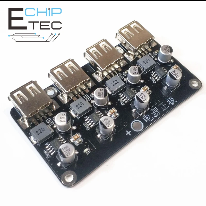 

QC3.0 4 Way DC-DC Buck Converter Charging Step Down Module 4.5-32V 12V 24V to Fast Quick Charger Circuit Board 4 Way Fast Chargi