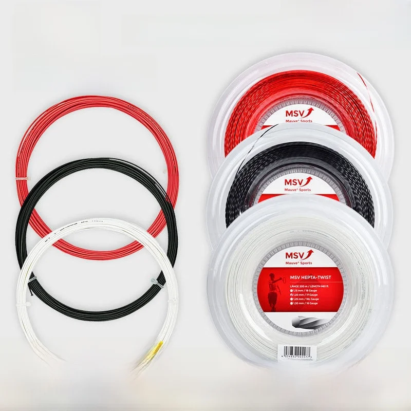 

Теннисная струна MSV HEPTA TWIST из полиэстера, рулонная, прочная, для теннисных кортов и спорта