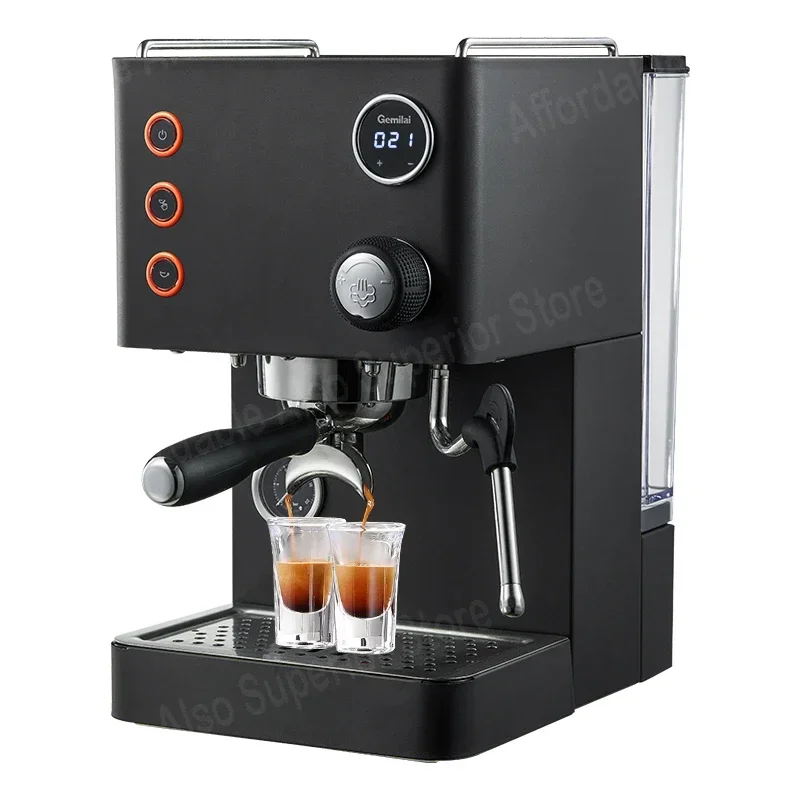 CRM3007L Luxury 2 in 1 with Milk Frother Small Professional Latte Cappuccino Espresso Coffee Maker Machine for Home Use