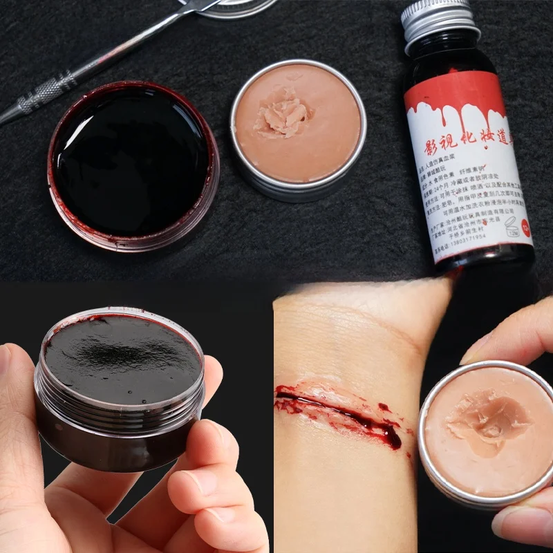 Film And TV Special Effects Makeup Wax Cosplay Wound Simulation Blood Plasma Fake Blood Gel for Stage Performance And Photogr...