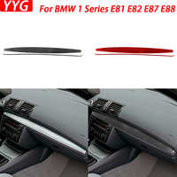 For BMW 1 Series E81 E82 E87 E88 2008-2013 Car Accessories Carbon Fiber CoPilot Dashboard Panel Trim Strip Interior Sticker