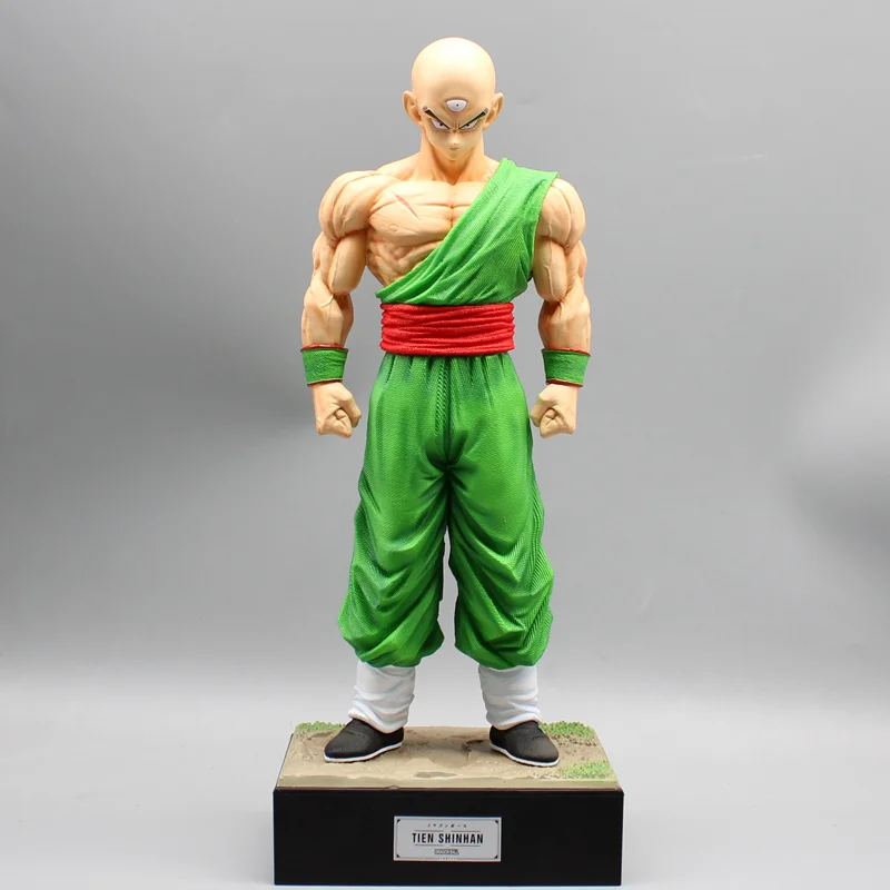 Dragon Ball Gk Infinite Z Warrior Tien Shinhan Chaoz With Base Model Statue Desktop Decoration Doll Toy Children Halloween Gifts