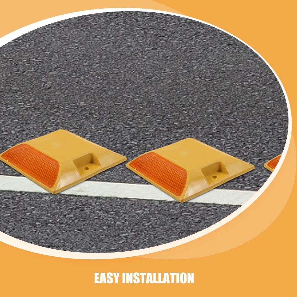 5Pcs Raised Reflective Road Markers Durable Plastic Safety Studs for Driveways Pathways Street and Highway Reflectors