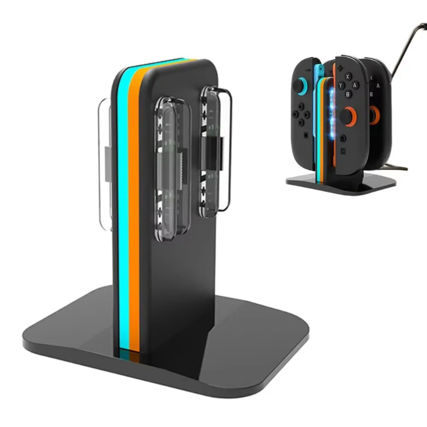 

Mini Controller Magnetic Charging Dock 4 in 1 Charger with Indicator Light for Switch2