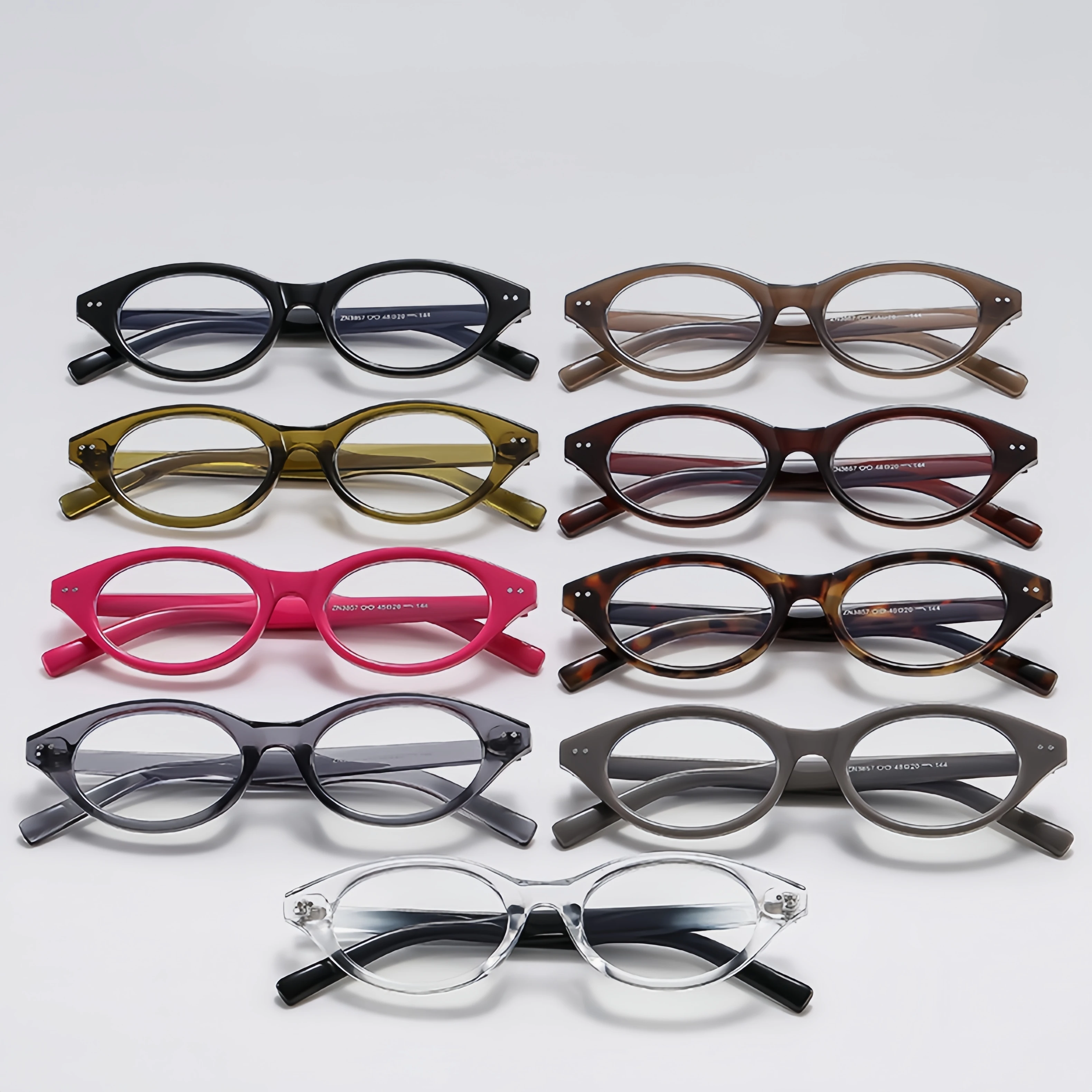 Retro Small Frame Oval Glasses Frame Korean Style Trendy Women\'s Versatile Anti-Blue Light and Anti-Radiation Glasses