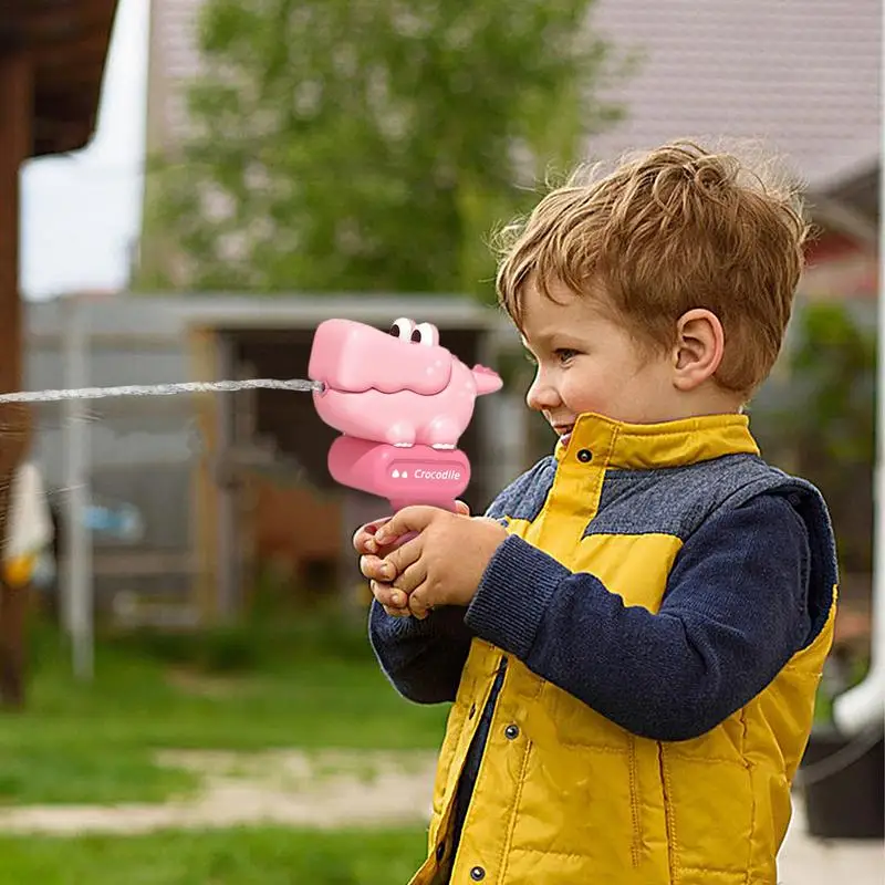 Water Soaker Toy Cartoon Dinosaur Backyard Beach Water Squirt Interactive Swimming Games Outside For Toddler 3-12