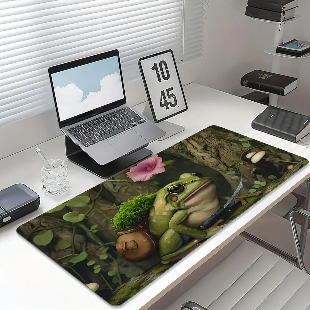 مضحك الضفدع تصميم أنيمي ماوس الوسادة المطاط المضادة للانزلاق حصيرة مكتبية XXL الألعاب حصيرة ألعاب ملحقات الكمبيوتر لوحة المفاتيح توسيع ماوس