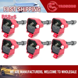 UF750 HIGH ENERGY RED IGNITION COIL FOR BMW 230i 330i 340i 430i 440i 530i 540i 740e X1 X3 X5 X6 X7 Mini Cooper B38 B48 B58