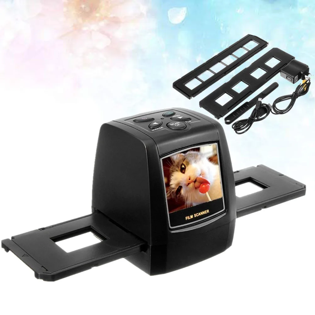 

35 135mm Slide Film Scanner High Resolution 3600dpi 5 Mega Portable Negative Converter LCD Us Plug Home