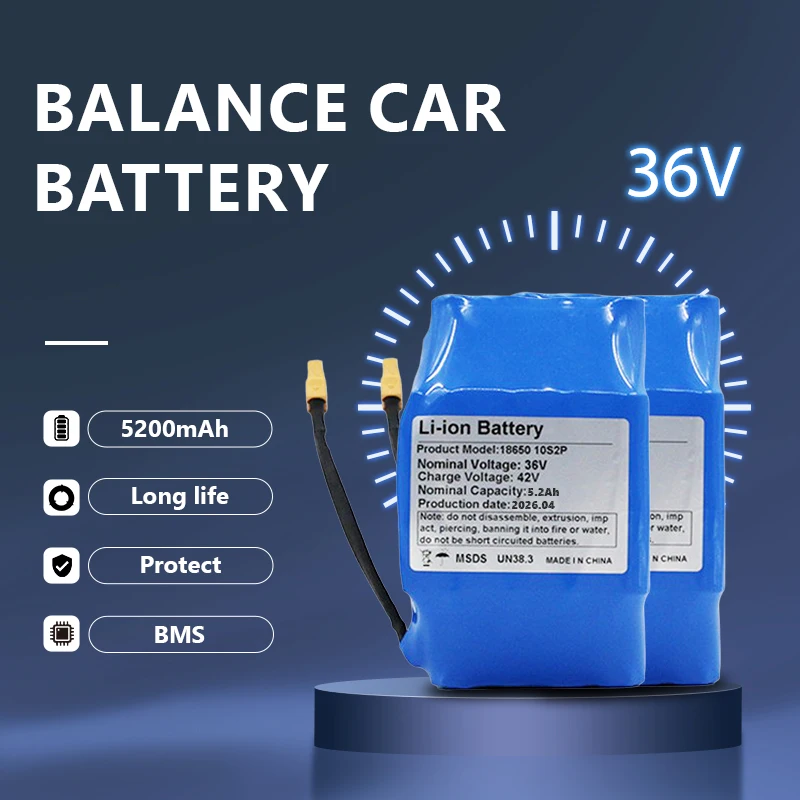 VICTPOWER 36V 42V 4.4Ah 5.2Ah Hoverboard Battery Pack for Electric Scooter Drift Car
