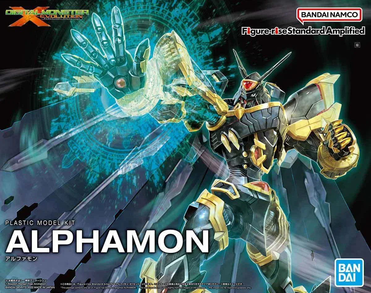 Bandai Original Model Garage Kit Digimon Adventure Figure-rise Series Alphamon Anime Action Figure Assembly Model Toys