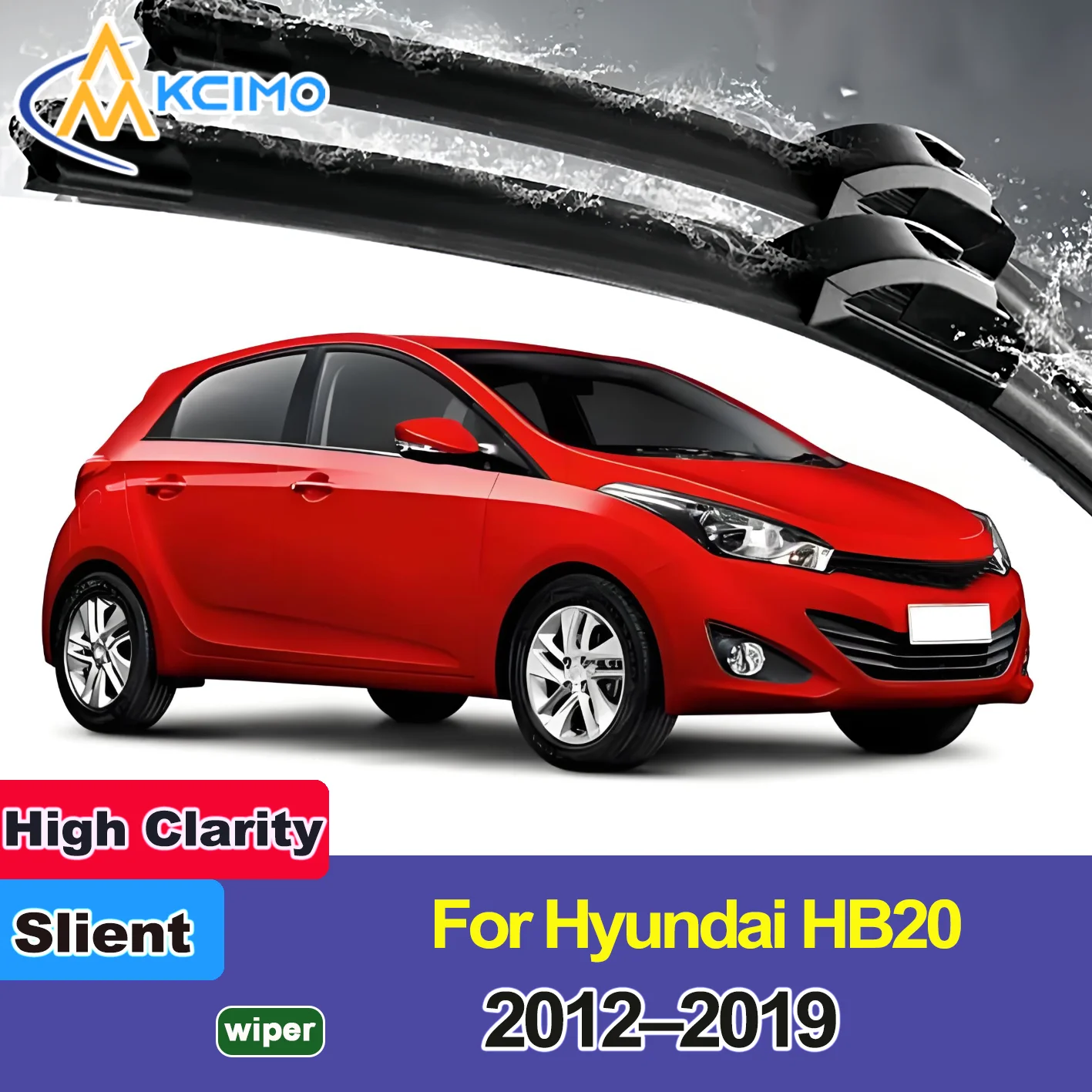 

2PCS New Front Windshield Wiper Blade for Hyundai HB20 HB 2012-2019 Front Windshield Auto Wipers Blade Accessories 2019 2018