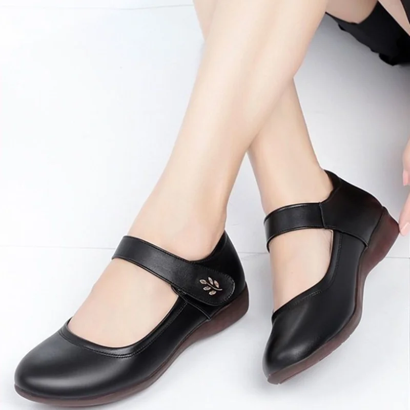 Women Cute Round Toe High Quality Light Weight Spring Summer Shoes for Student School Lady Casual Street & Office Heels A08