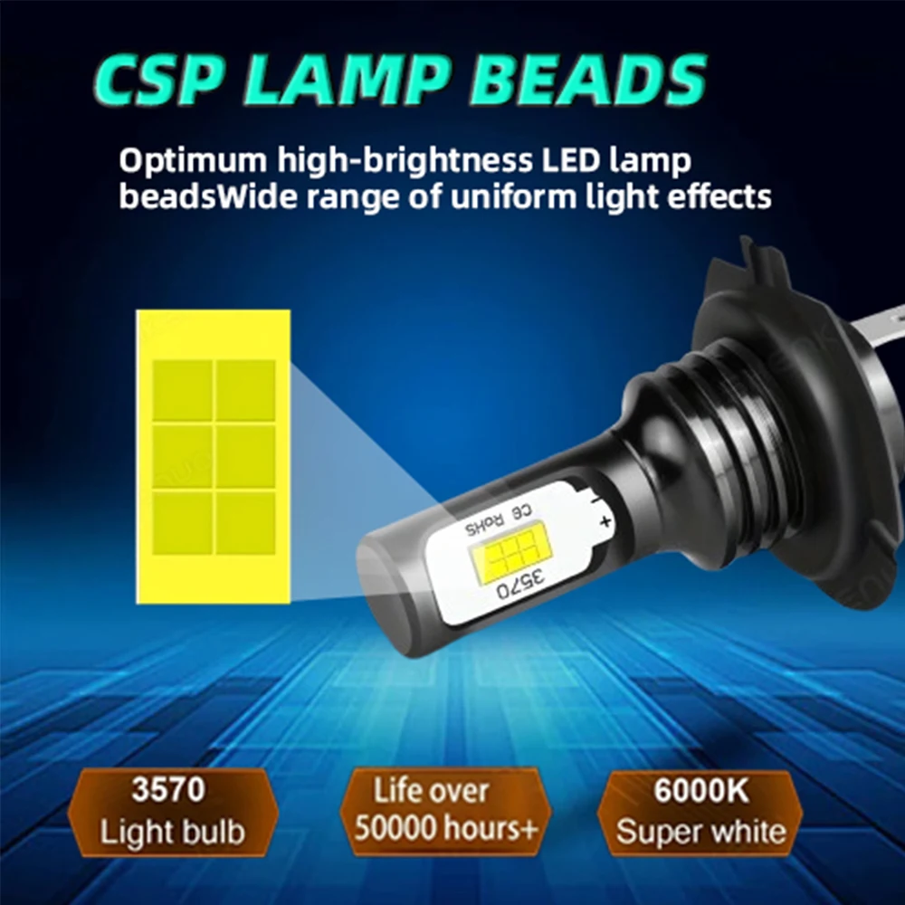 2 قطعة دراجة نارية H7 LED المصابيح الأمامية 45 واط ترقية موتو مصباح لكاواساكي Z900 Z800 Z250 Z1000 التوصيل والتشغيل 6000 كيلو الأبيض