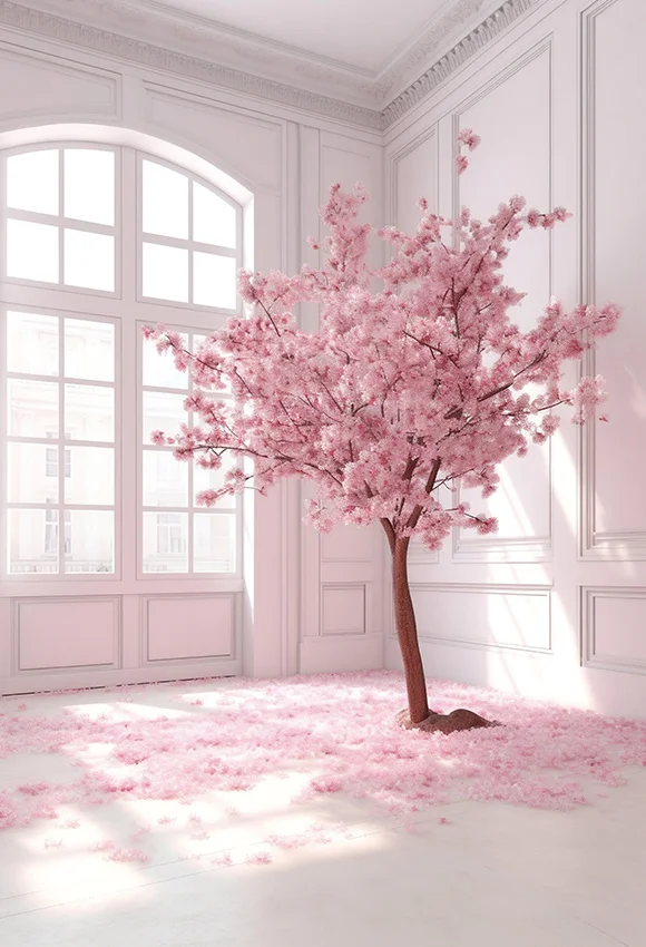 Mehofond Photography Backdrop Maternity Engagement Party Pink Flower Natural White Window Shadow Decor Background Photo Studio