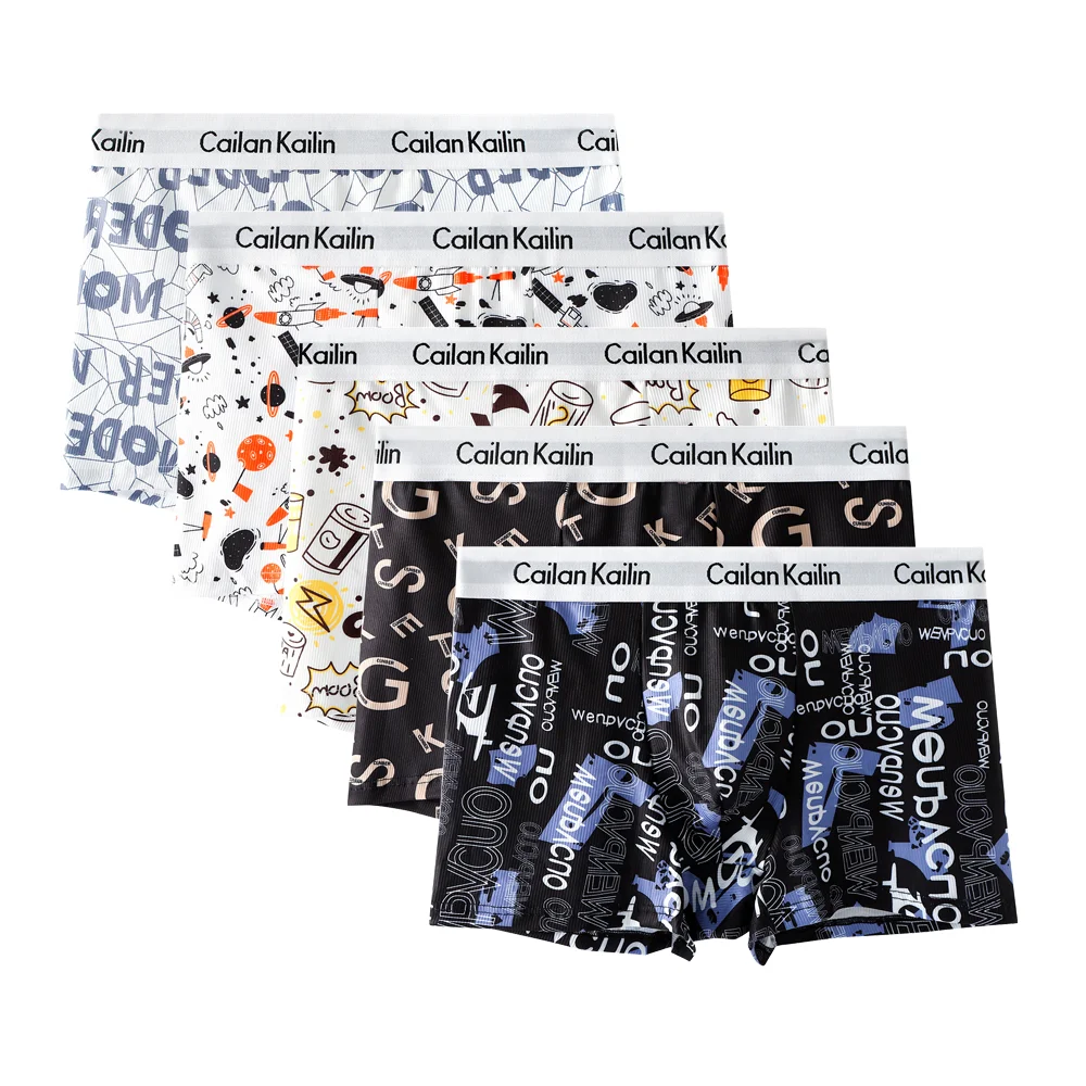 

Мужские боксеры с принтом, 3 шт., модные дышащие мужские боксеры Cuecas Masculinas, шорты-боксеры, мужские трусы, большие размеры L-3XL