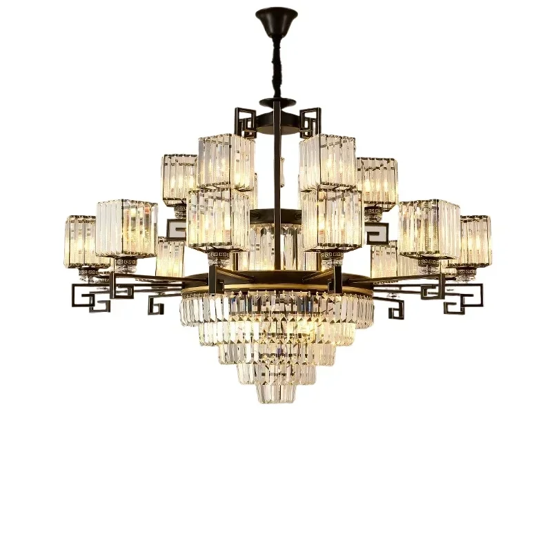 Light luxury crystal lamps modern creative bedroom restaurant villa atmosphere hotel lamp