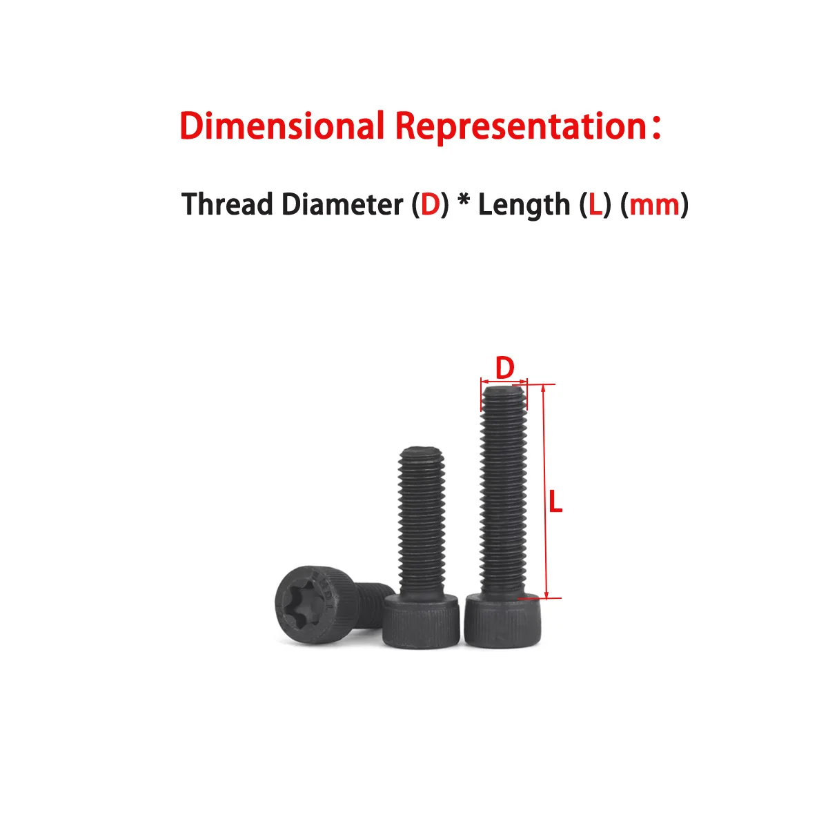 12.9 Grade High-Strength Cylindrical Head Internal Plum Blossom Bolt/Cup Head Plum Blossom Hole Anti-Theft ScrewM3-M10