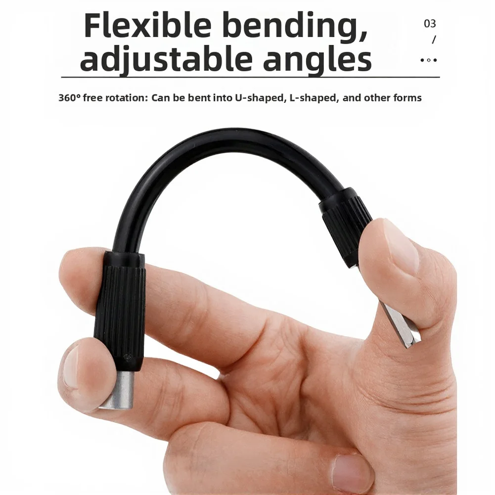 Magnetic Shaft Holder Adapter Magnetic Extension Strong Magnetic Grip Degree Rotation Bi-directional Output Magnetic