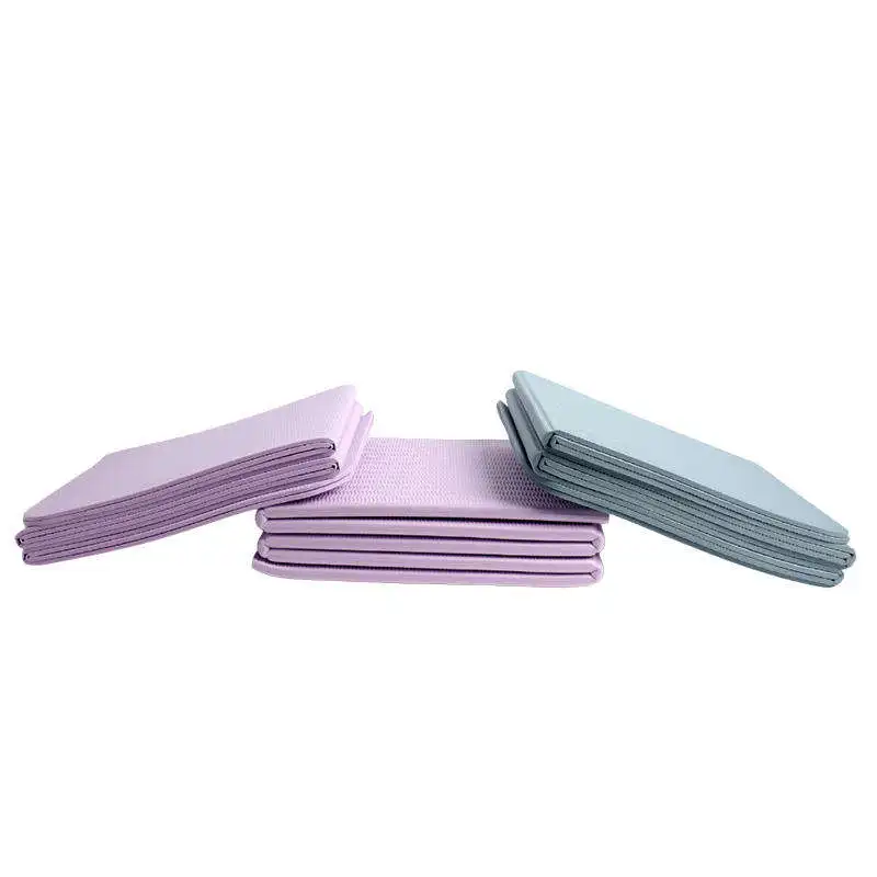 Wholesale Custom Home Foldable TPE Waterproof Non-Slip Yoga Pilates Mat 5mm/6mm/8mm Thickness 61cm/80cm Length BYS Brand