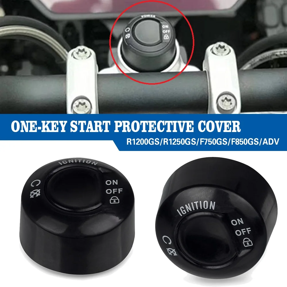 

One-key Start Switch Protective Cover Motorcycle For BMW R1200GS R1250GS ADV F750GS F850GS Adventure R1200RT R1250RT F900XR/R