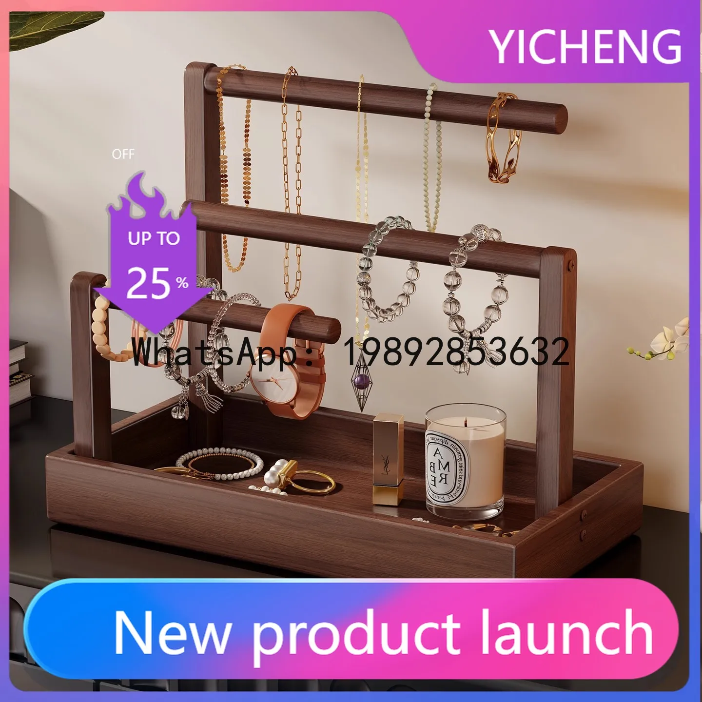 

PYJ bracelet jewelry rack crystal bracelet desktop storage box jewelry rack