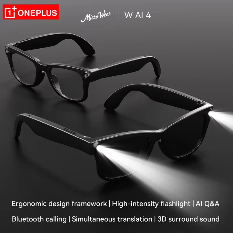 OnePlus Bluetooth Smart Glasses Real Time Translation Headset Call Music Play Open Ear Smart Sunglasses For Outdoor Driving