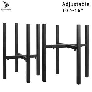 Heavy Plant Stand Four-legged Plant Stand Corner Adjustable Metal Plant Shelves for Flower Pot Outdoor Garden Patio Furniture