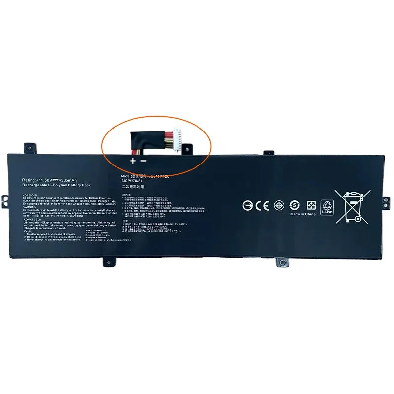C31N1620 11.55V 50Wh Replacement Li-Polymer Laptop Battery for Asus Zenbook U4100U U4100UQ UX430 UX430U UX430UQ PU404 PU404U
