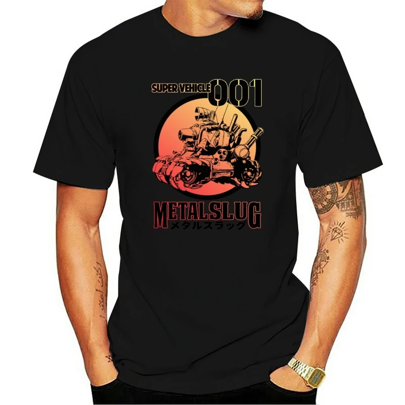 

Men Super Vehicle 001 Metal Slug T Shirts Retro Classic Geo Gun Game Vintage Camisas Tee Shirt Big Size Tops T Shirt