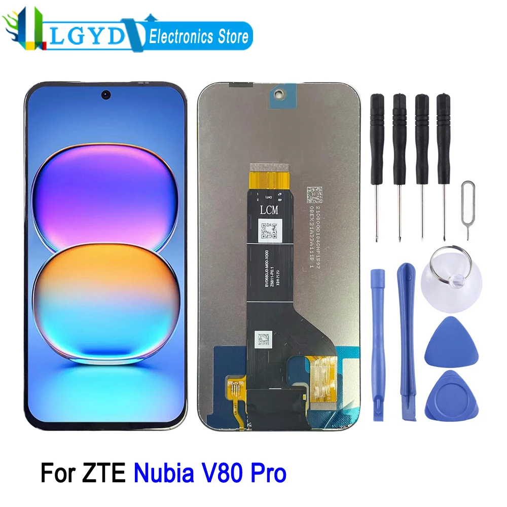 6.75-inch IPS LCD Screen For ZTE Nubia V80 Pro 4G, For ZTE nubia V80 Pro Phone LCD Display Touch Screen Repair Replacement Part