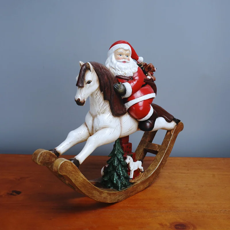 

Nordic Style Christmas Decorations Santa Claus Snowman Cookie Train Christmas Gifts Shopping Mall Christmas Window Decorations