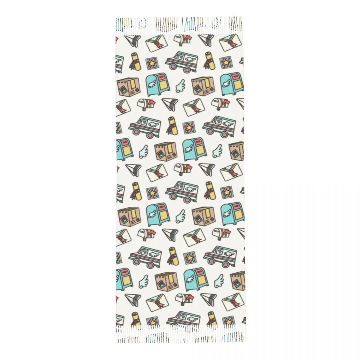 Mail Delivery Scarf Tassel Scarves Women Soft Warm Shawls and Wraps Large Fall Winter Shawl Wrap